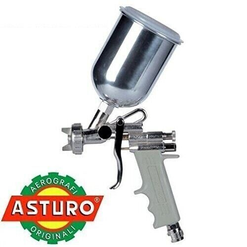 ASTURO AEROGRAFO PISTOLA E70 500cc SERBATOIO PER VERNICIATURA C/UGELLO Ø1,8mm