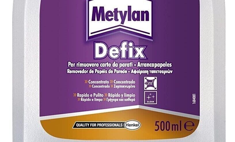 Metylan Defix liquido stacca parati rimuove carta da parati concentrato flacone