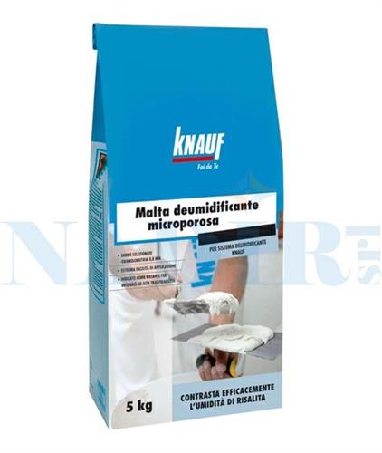 malta dumidificante microporosa in polvere busta kg.5 knauf