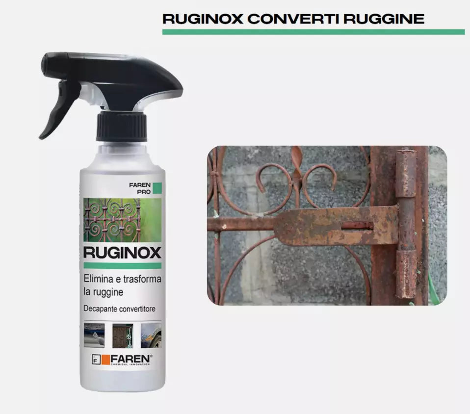 Ruginox spray Convertitore di ruggine Faren 250ml.