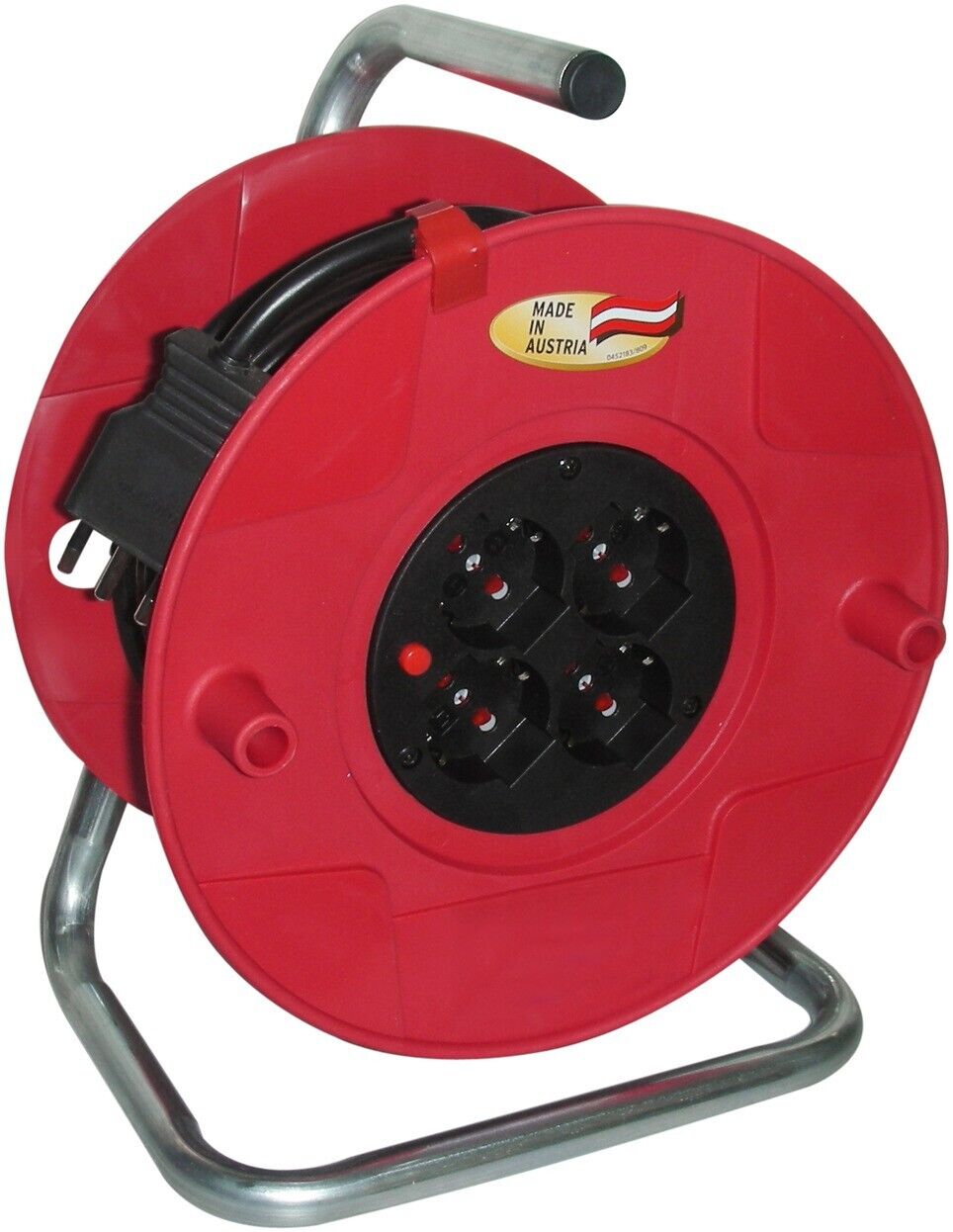BAT Avvolgicavo 260 rosso 25m H05VV-F 3G1,5 nero