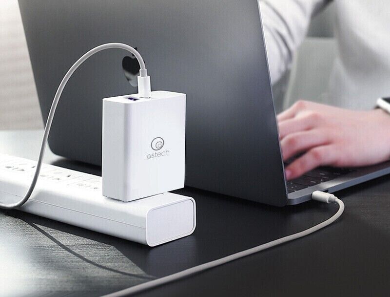 CARICATORE RAPIDO 60W LOSTECH LS-Z64 CON PRESE USB + USB Type C Quick Charge
