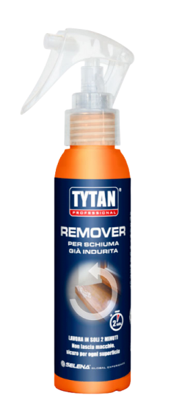 REMOVER 100 ml. pulitore detergente per schiuma poliuretanica indurita. TYTAN