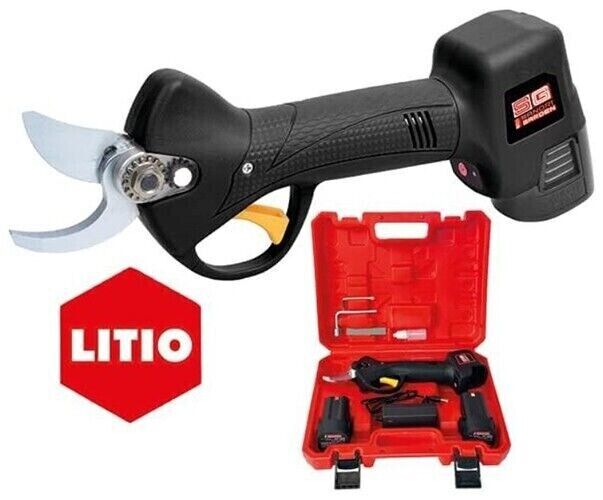 Forbici SANDRIGARDEN SG-FP SNAP LITIO per potatura giardino piante 2 batterie