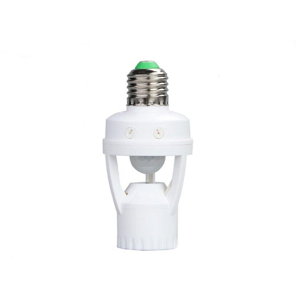 Portalampada E27 con sensore di movimento 360 rilevatore presenza per lampadine
