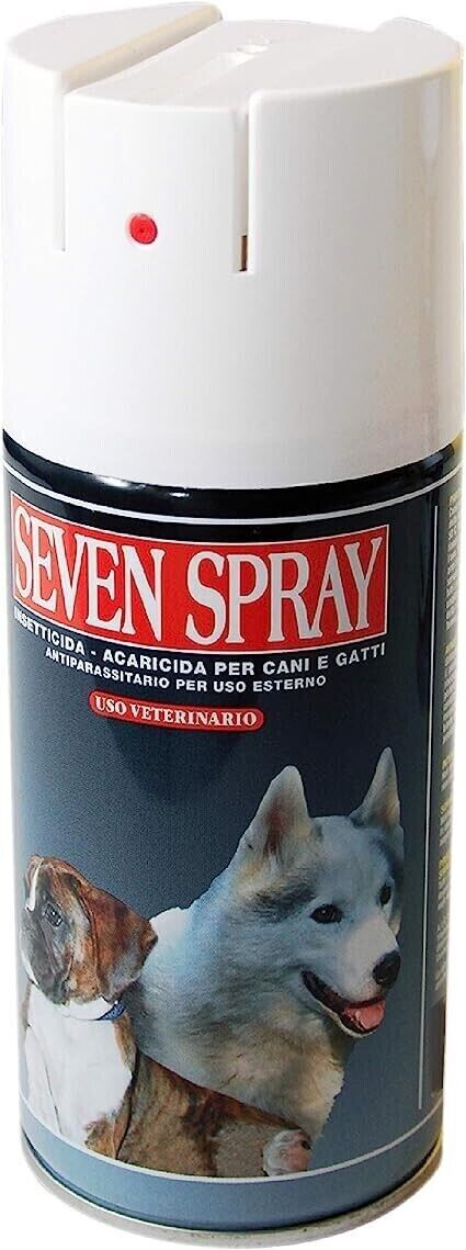 ANTIPARASSITARIO SEVEN SPRAY PER CANI E GATTI 400 ML uso veterinario