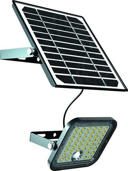 Faretto Proiettore Led con Pannello Solare per Esterni 10W 1500LM
