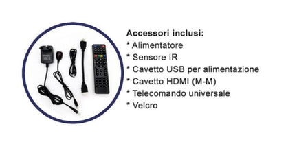 ELCART RICEVITORE HDMI STICKER DVB-T2 ART.55/45655-00 decoder digitale terrestre