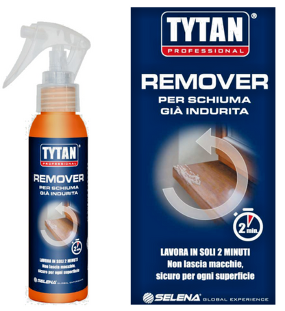 REMOVER 100 ml. pulitore detergente per schiuma poliuretanica indurita. TYTAN