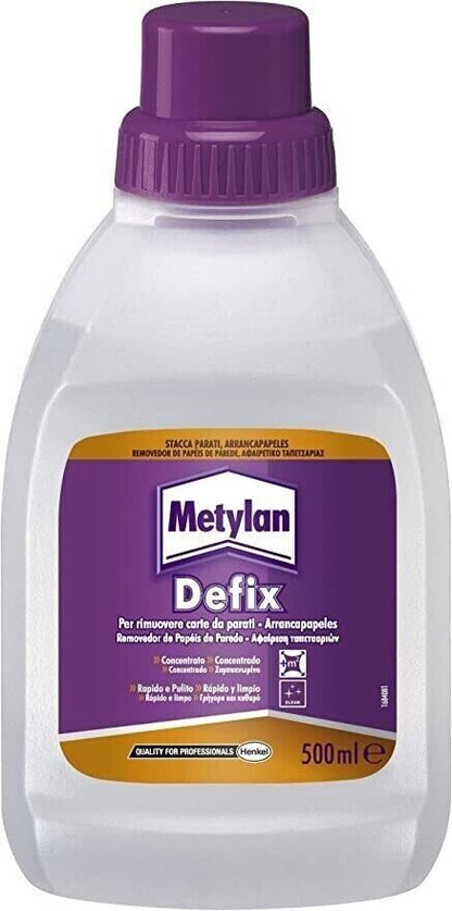 Metylan Defix liquido stacca parati rimuove carta da parati concentrato flacone 