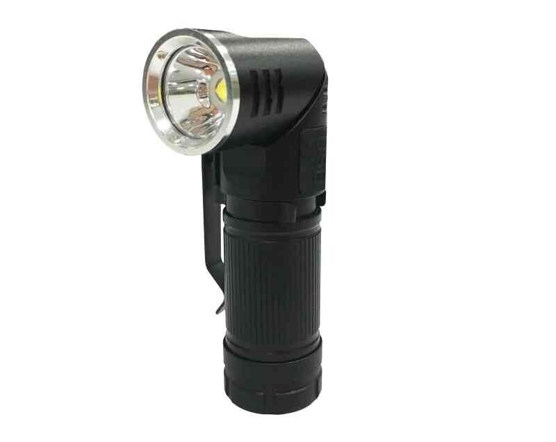 TORCIA LED 500 LUMEN 360 GRADI RICARICABILE POTENTE  TATTICA ROTAZIONE 360 GRADI
