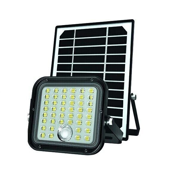 Faretto Proiettore Led con Pannello Solare per Esterni 10W 1500LM