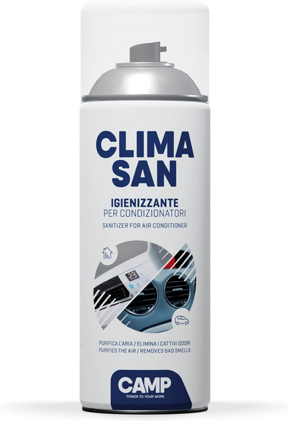 CLIMASAN IGIENIZZANTE, Trattamento per Climatizzatori Di Casa E Auto, a Base Alc