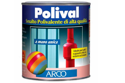 SMALTO MANO UNICA POLIVALENTE PER TUTTI I MATERIALI POLIVAL LT.0.750 SENZA FONDO