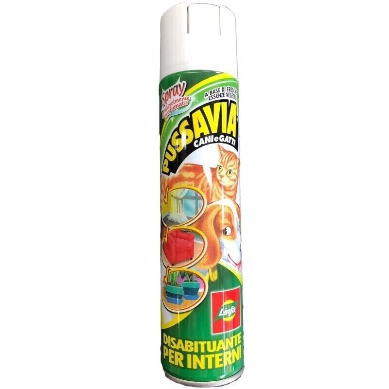 Pussavia disabituante spray per interni cani e gatti  400 ml.-  Linfa