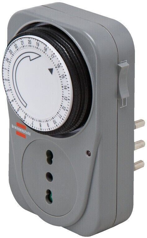 PRESA/SPINA TIMER MECCANICO OROLOGIO ACCENSIONE PROGRAMMABILE GIORNALIERO MZ20