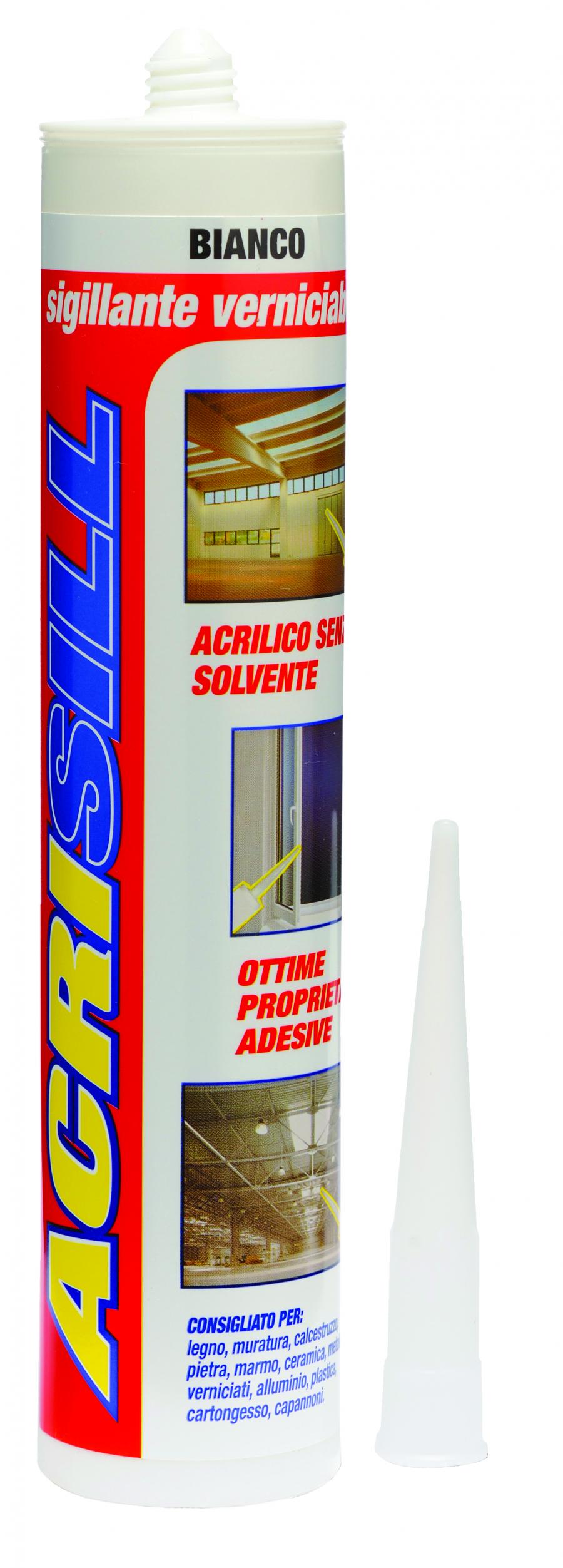 Sigillante Verniciabile Acrisil Bianco
