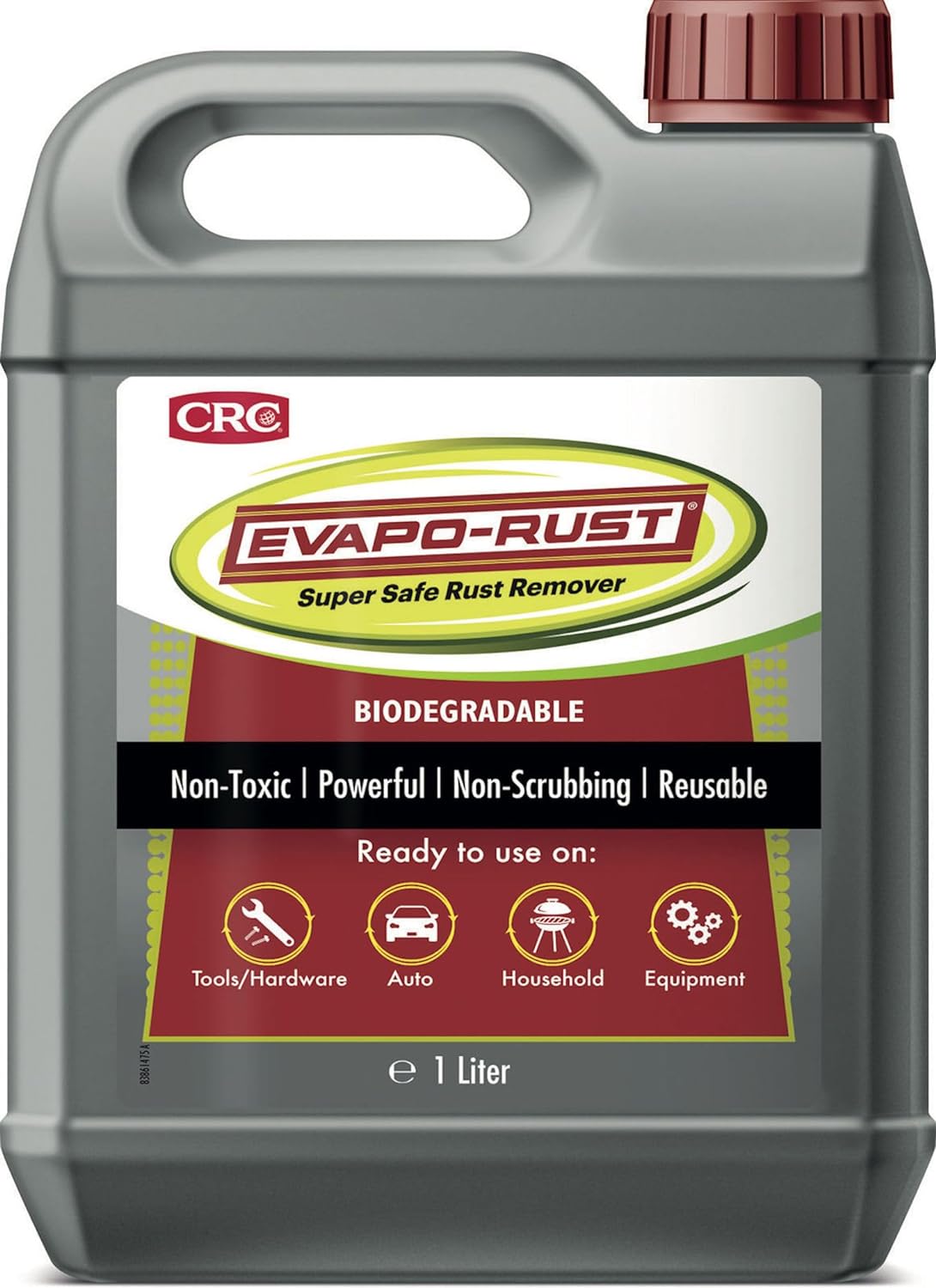 EVAPO-RUST® - 1 Lt. - Distaccante selettivo della ruggine a base acqua per ferro, acciaio, ghisa e cromature