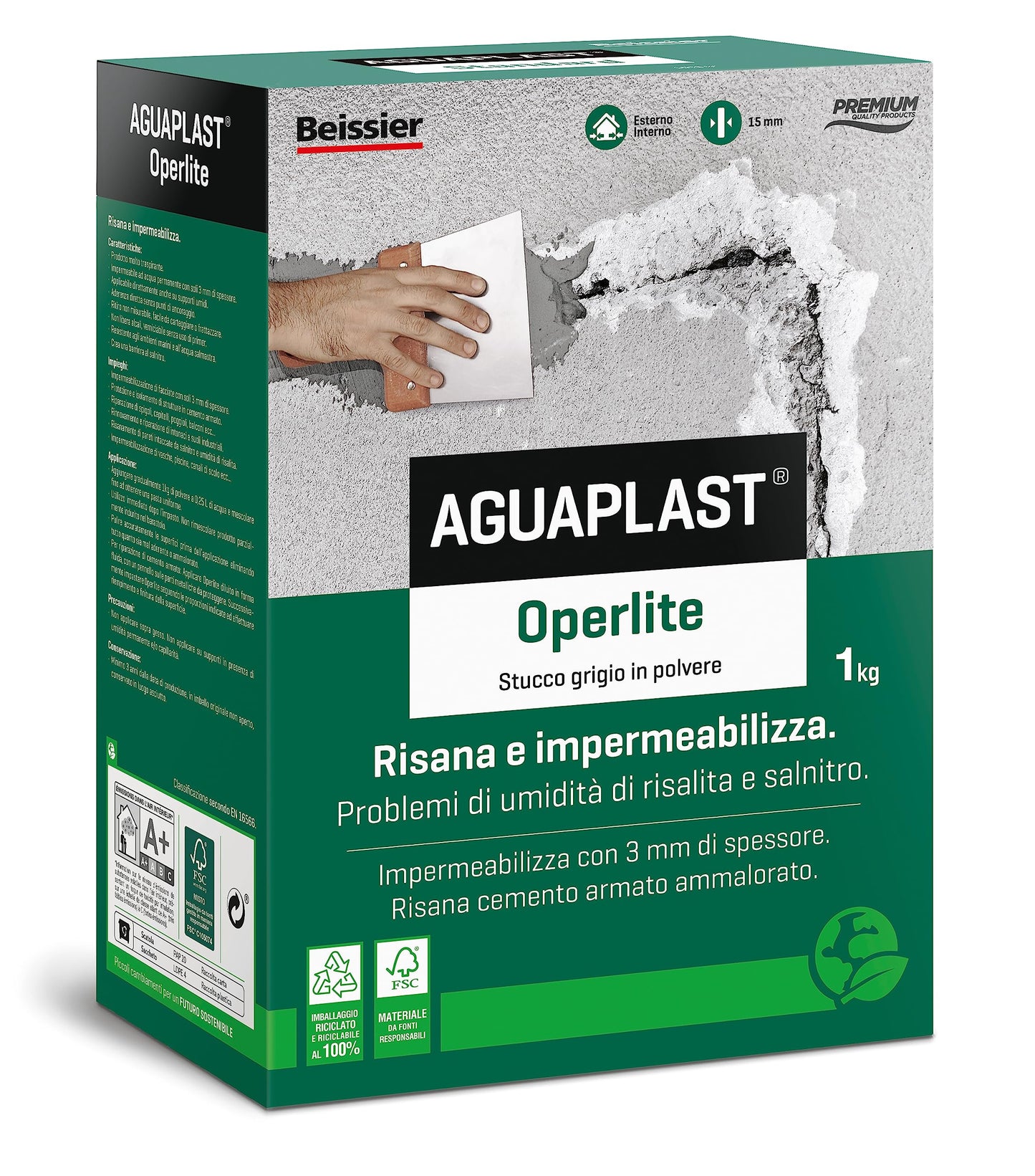 Stucco Aguaplast Operlite da 1 kg e 5 kg