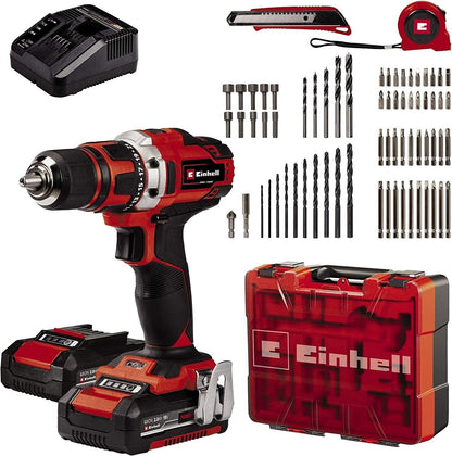 Einhell TE-CD 18/40 Li +69 inserti  (2x2,0 Ah) più  caricabatterie