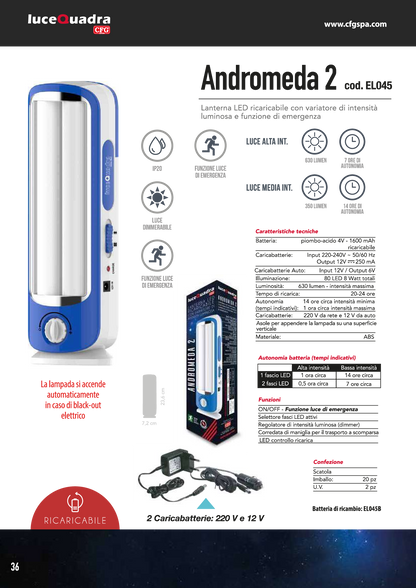 LANTERNA LED RICARICABILE