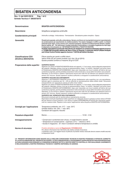 BISATEN ANTICONDENSA (Termoisolante)