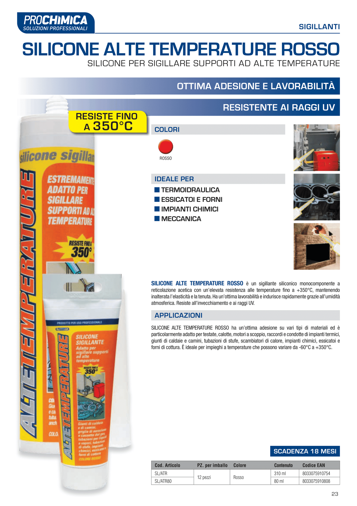 SILICONE ALTE TEMPERATURE