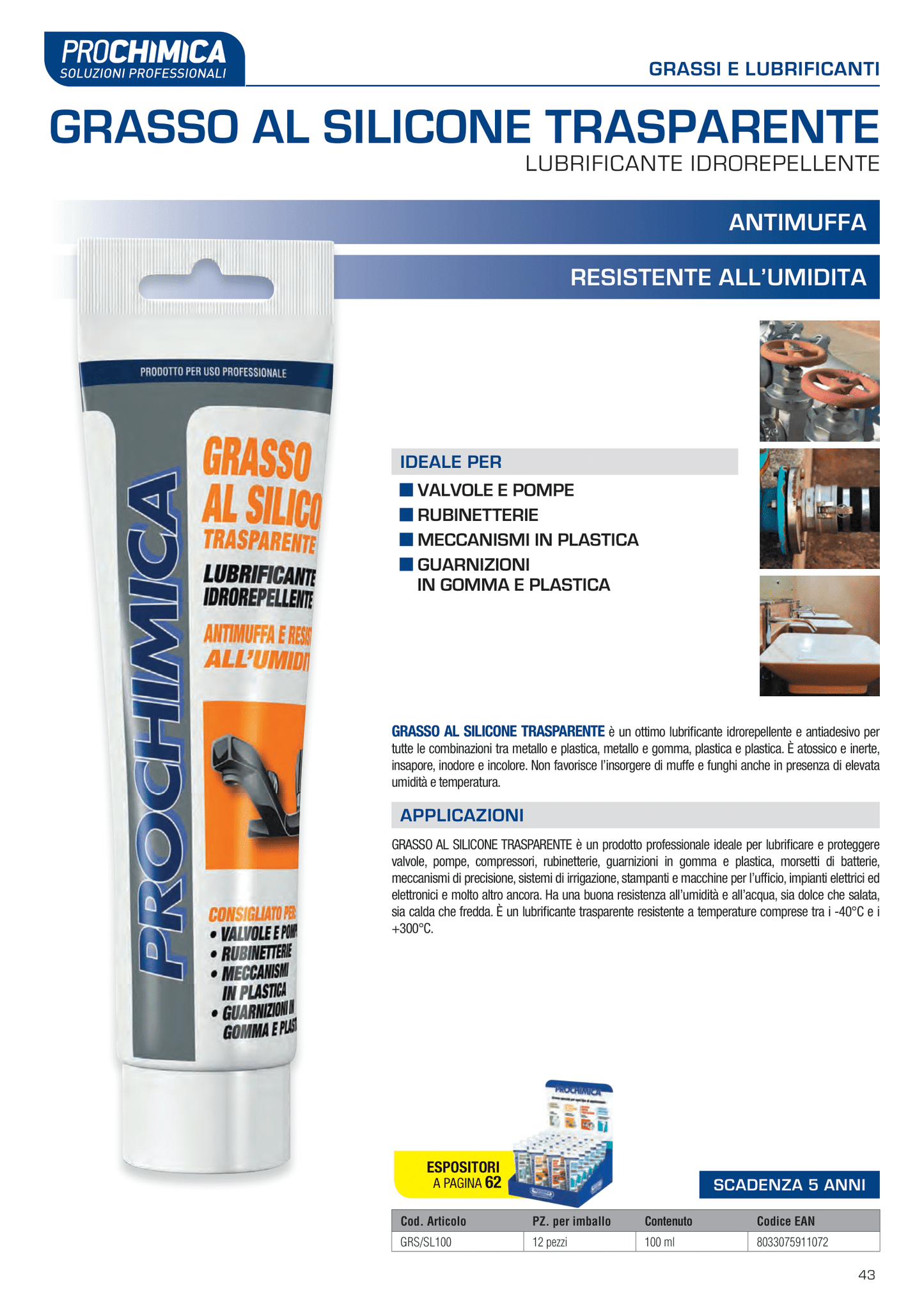 GRASSO AL SILICONE TRASPARENTE